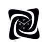 Swirl Wallclock - Black