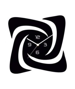 Swirl Wallclock - Black