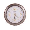 Simple And Stylish Wall Clock - Silver and Brown