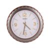 Simple And Stylish Wall Clock - Silver And Brown