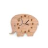Wooden Elephant Shaped Clock For Kids