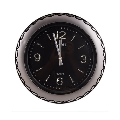 Simple And Stylish Wall Clock - Silver and Black