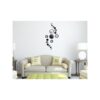 Modern Design Luxury Mirror Wall Clock - Black