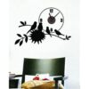 Bird &Amp; Nest Wall Clock - Black 1 Bird &Amp; Nest Wall Clock - Black
