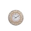 1032 - Printed & Embossed Structured Centre Beige Dial Wall Decor Clock