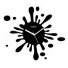Splash Wallclock - Black