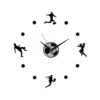 Football Players WallClock - Black