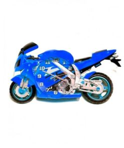 Bike Shaped 3D Clock - Blue