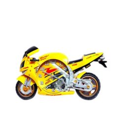 Bike Shaped 3D Clock - Yellow