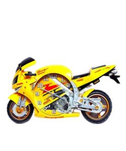 Bike Shaped 3D Clock - Yellow