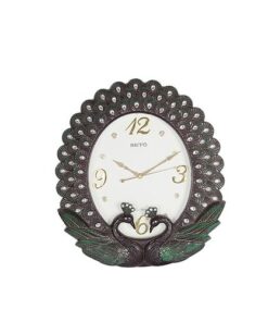 PWC-212B - Structured White Centre Dial Wall Decor Clock