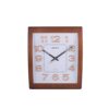 Pwc-182A - Structured Floral Patterned White Dial Wall Decor Clock