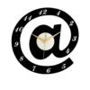 Alphabet Decorative Wall Clock - Black & White