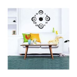 3D Wall Clock - Black