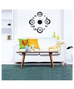 3D Wall Clock - Black