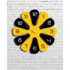 Yellow & Black Wall Clock