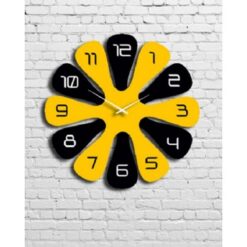 Yellow & Black Wall Clock