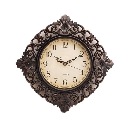 C M J548 N R06 - Wooden Chime Wall Clock - Dark Brown