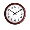 C M G919 N R06 - Wooden Wall Clock - Brown & White
