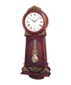 C M J349 C R06 - S I P (Sound In Place) Wall Clock -Japan- Brown
