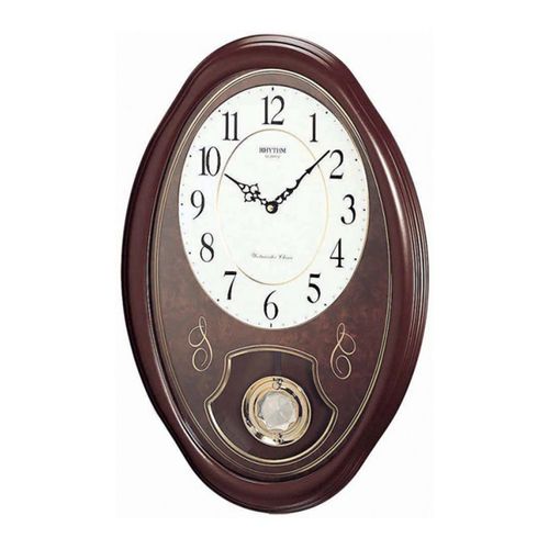C M J320 N R06 - Wooden Wall Clock Chime - Brown