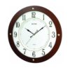 CMG977NR06 - Wooden Wall Clock - Brown (Brand Warranty)