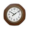C M G110 N R06 - Wooden Wall Clock - Brown