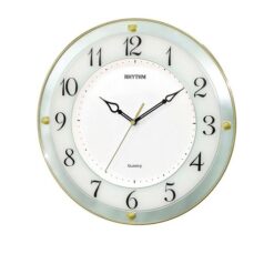 CMG876NR18 - Wall Clock - White & Golden