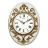 Cmg775Nr18 - Wall Clock - White &Amp; Gold