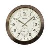 C M G771 N R02 - Value Added Wall Clock - Brown (Brand Warranty)