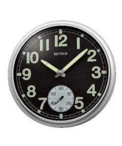 CMG774BR19 - Wall Clock - Black & Silver