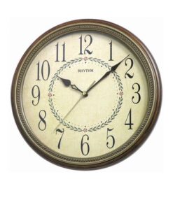 C M G985 N R06 - Wooden Wall Clock - Bronze