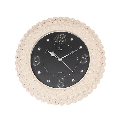 100 Fancy Wall Clock - 14X14" - Silver
