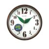 C M G510 N R06 - Value Added Wall Clock - Brown (Brand Warranty)