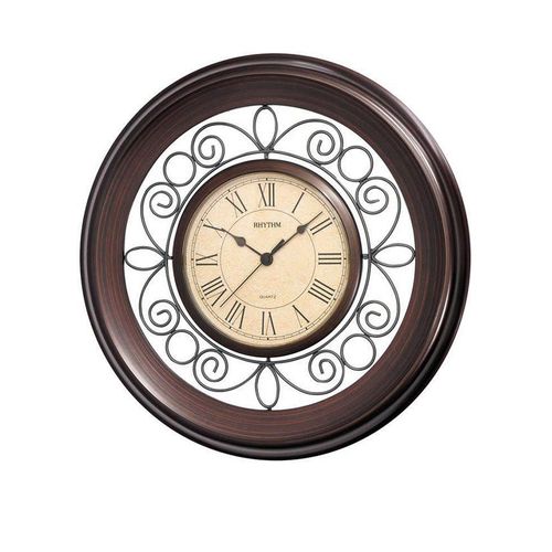 C M G414 N R06 - Value Added Wall Clock - Brown - (Brand Warranty)