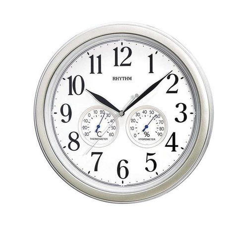 8MGA26WR19-Value Added Wall Clock-Silver