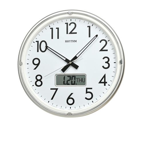 C F G717 N R19 - Wall Clock - Silver