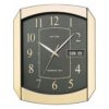 C F H102 N R18 - Wall Clock - Black &Amp; Gold