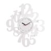 Stylish Numbers Wall Clock 16x16"- White