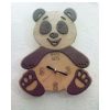 Wooden Panda Bear Wall Clock for Kids Room