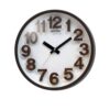C M G480 N R06 - Value Added Wall Clock - Brown