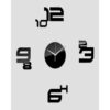 Rubian'S Hour Decorative Wallclock - Black