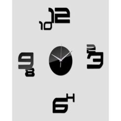 Rubian's Hour Decorative Wallclock - Black