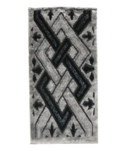 Amory Shaggy Rug - Silver & Black