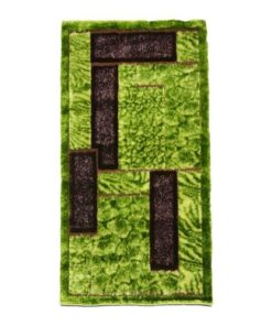 Grass Shaggy Rug - Green & Brown