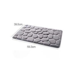 3D Cobblestone Entrance Mat - Grey