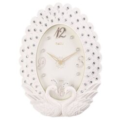 Wall Clock Peacock Whait