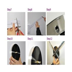 3D Wall Clock-Silver - Sa