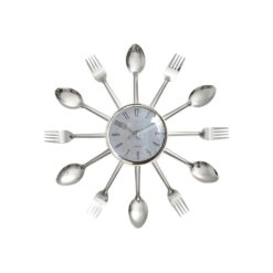 Spoon Wall Clock Stainless Steel