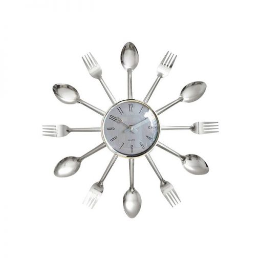 Spoon Wall Clock stainless steel
